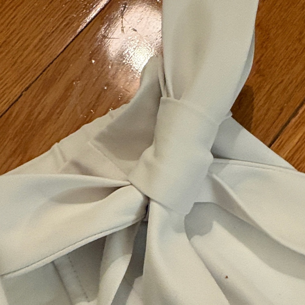 HALARA Ivory Wide-Leg Tie-Waist Pants - Picture 4 of 13